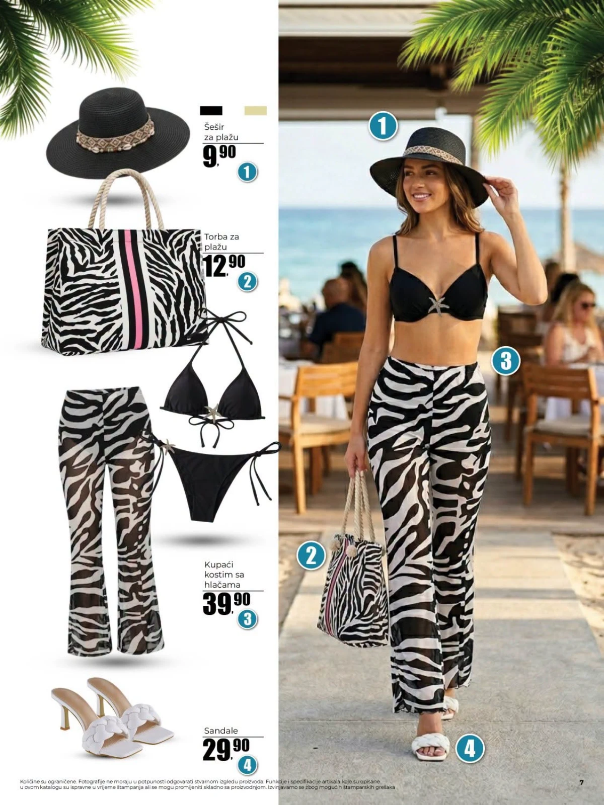 Robot katalog strana 7 – kupaći kostimi, torbe za plažu, šeširi i sandale