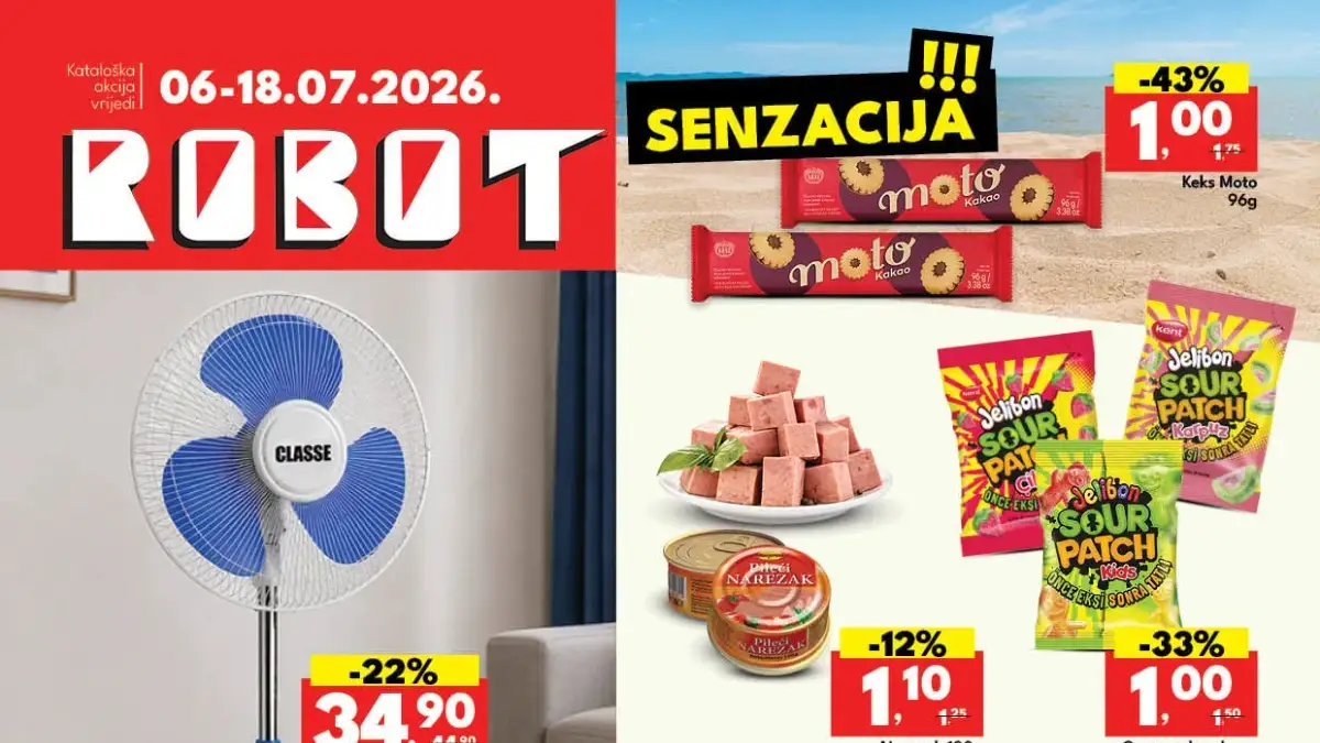 Robot katalog od 06. do 18.07.2026. – popusti do 50% i super ljetne akcije