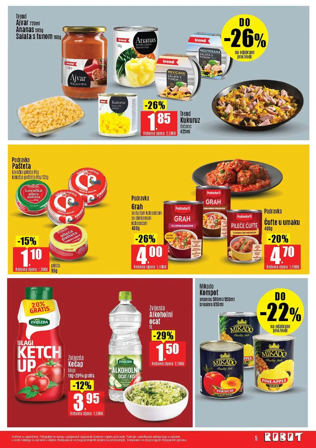 Robot katalog sniženja do 41 posto prehrambeni proizvodi april 2026 strana 5
