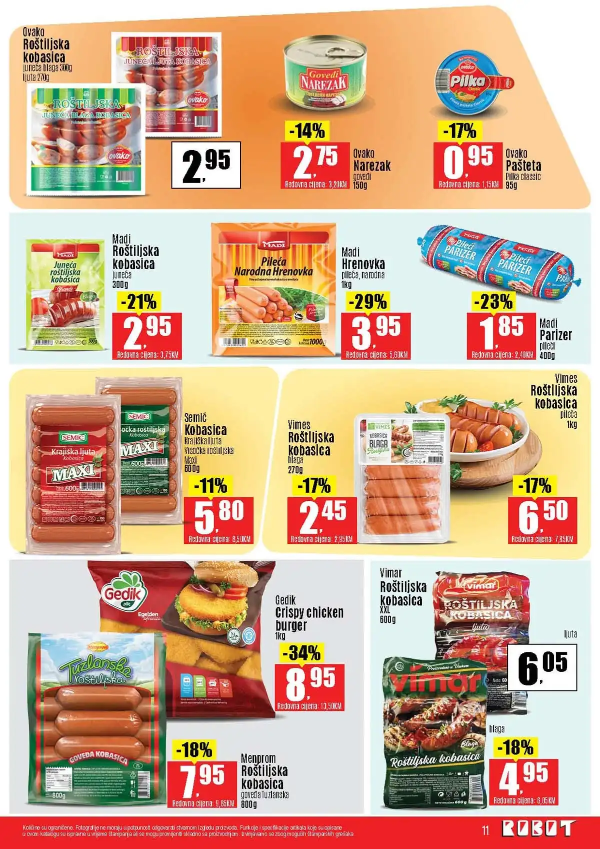 Robot katalog sniženja do 41 posto prehrambeni proizvodi april 2026 strana 11