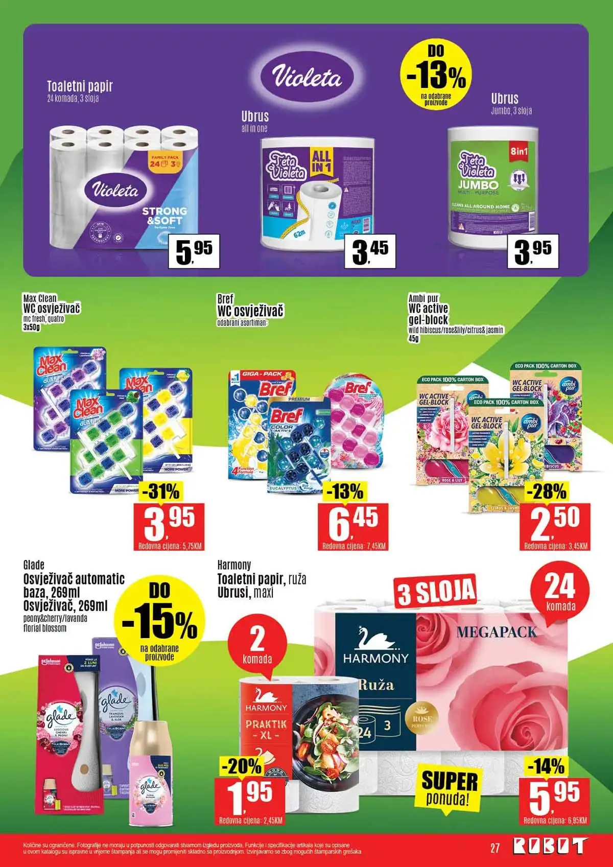Robot katalog sniženja do 41 posto prehrambeni proizvodi april 2026 strana 27