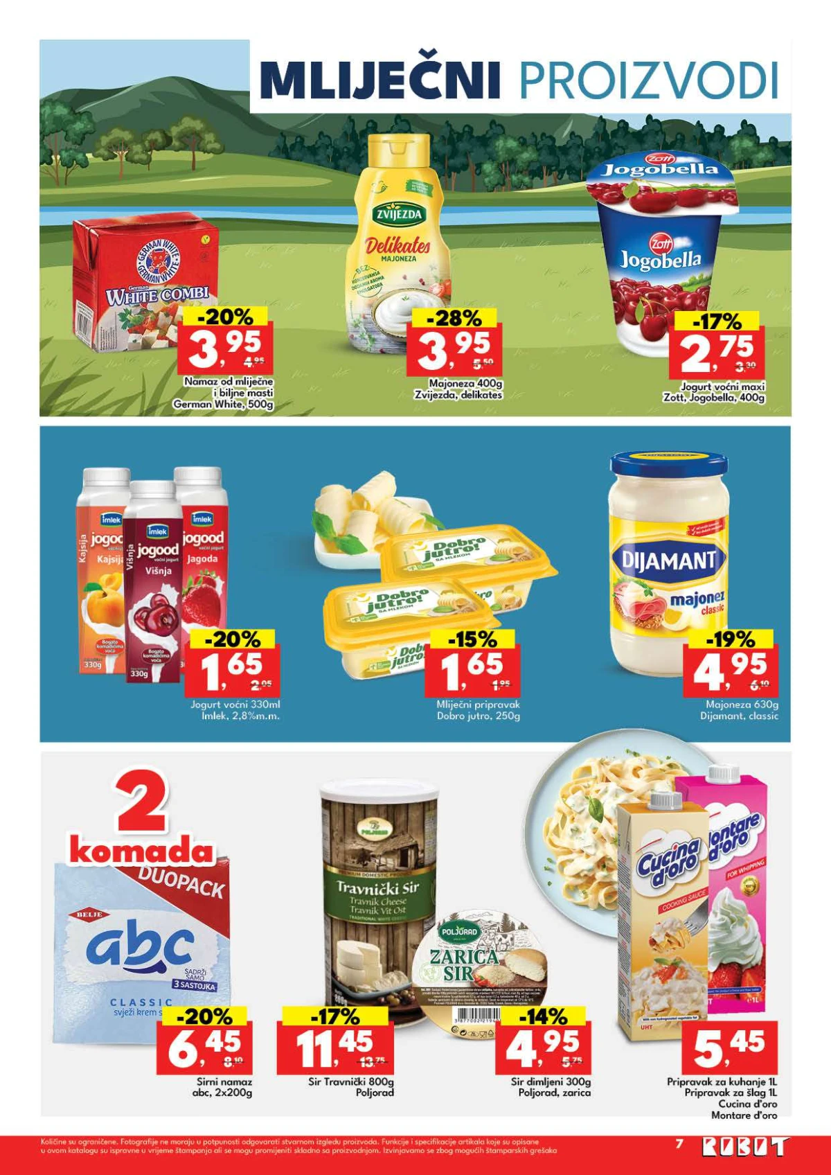 Robot katalog do 01.08.2026. – mliječni proizvodi, jogurti, sirevi i majoneza na akciji