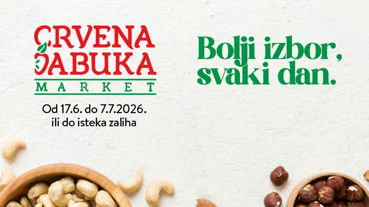 Crvena Jabuka katalog do 07.07.2026 – prehrana, dodaci jelima i proizvodi za svakodnevnu kupovinu na akciji
