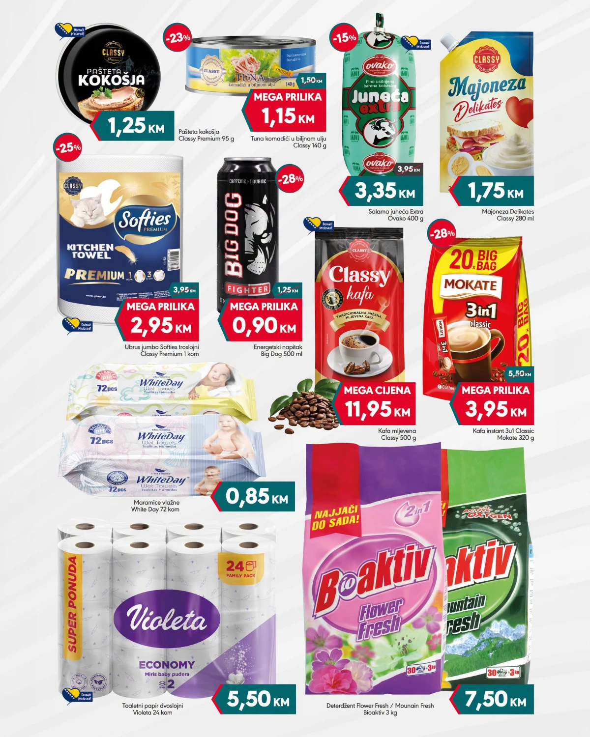 Mega Diskont Mega vikend akcija – pašteta, tuna, kafa, deterdžent i proizvodi za domaćinstvo na sniženju